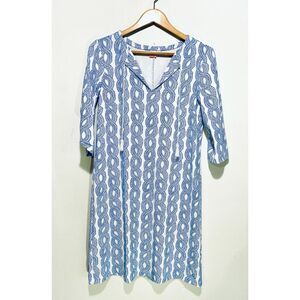 Persifor dress USA made midi dress coastal granma core rope beach women M